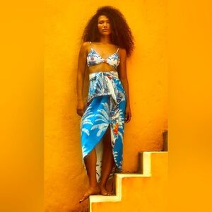 Juan De Dios Capurgana Linen Midi Skirt / Pareo / Dress